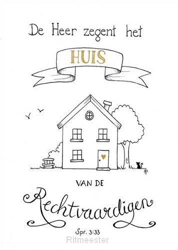 Kaart de Heer zegent het huis