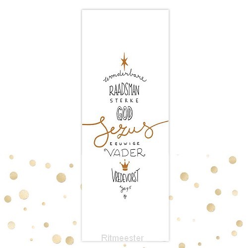 Boekenlegger Wonderbare Raadsman