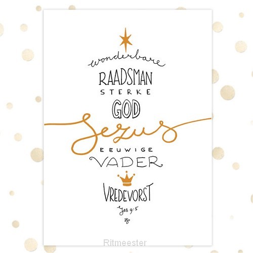 Poster wonderbare Raadsman