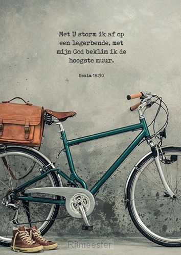 Poster met U storm ik af op een legerben