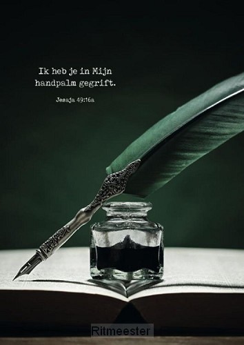 Poster Ik heb je in Mijn handpalm