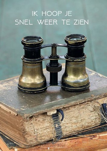 Kaart ik hoop je snel weer te zien