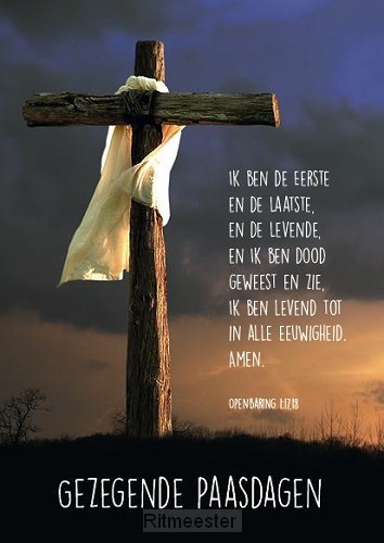 Gezegende paasdagen kruis - openbaring