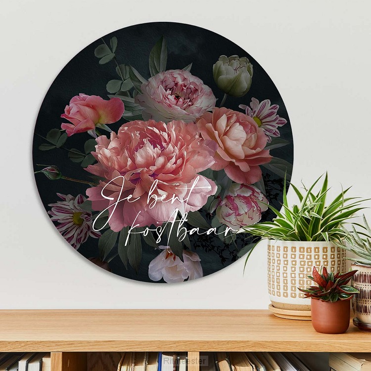 Muurcirkel duizendmaal bloemen