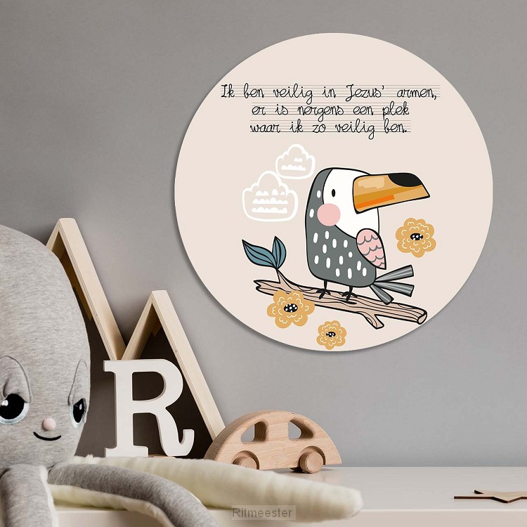 Muurcirkel ik ben veilig in Jezus' armen