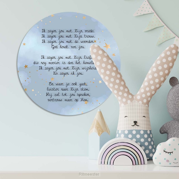 Muurcirkel ik zegen jou met Zijn vrede