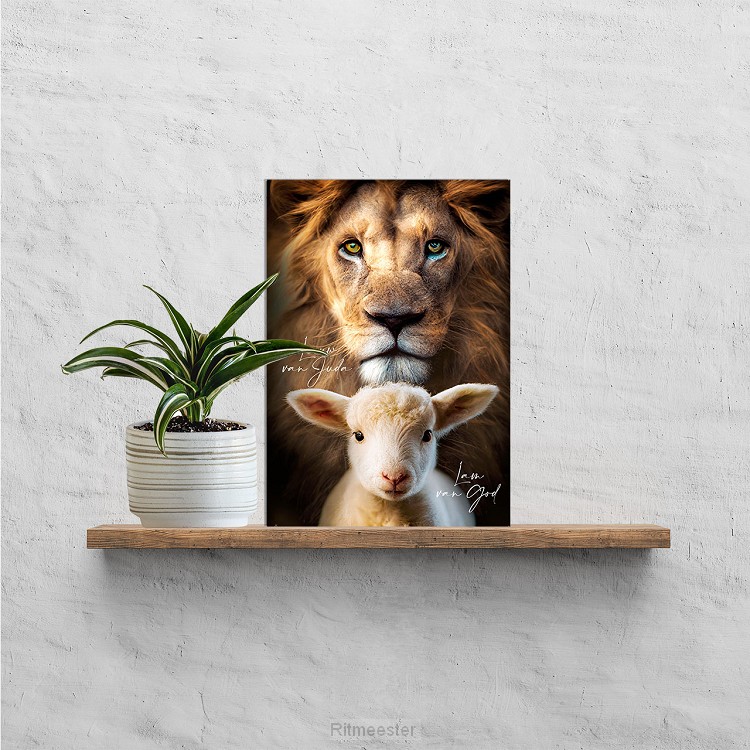 Plexiglas leeuw & lam