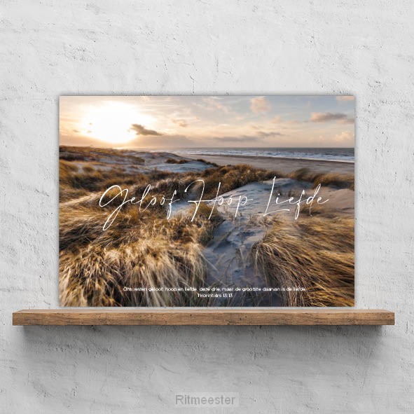 Plexiglas geloof hoop en liefde