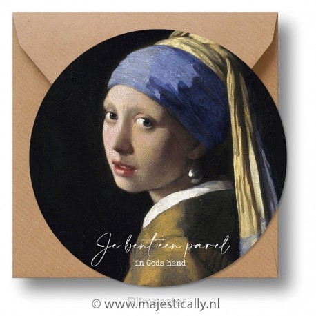 Cirkelcadeau meisje met de parel