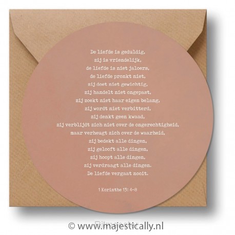 Cirkelcadeau roze de liefde