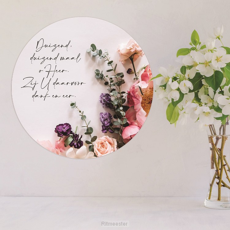 Paarcirkel duizendmaal - bloemen