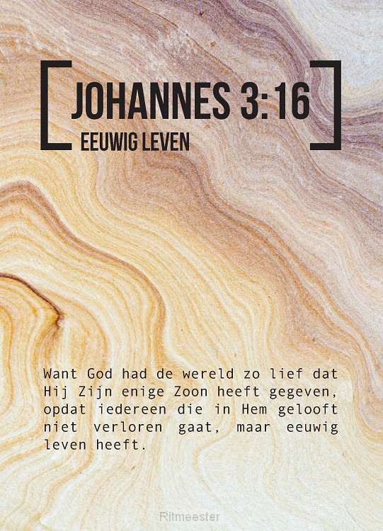 Bijbeltekstkaart johannes 3:16