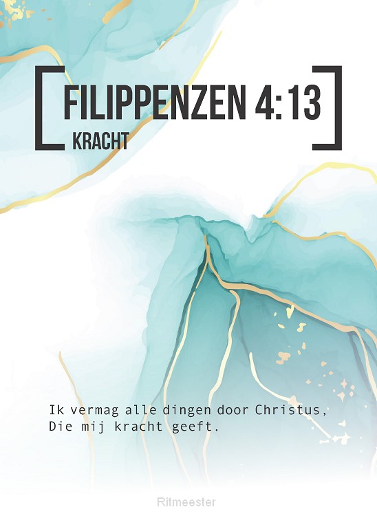 Bijbeltekstkaart fillipenzen 4:13 sv