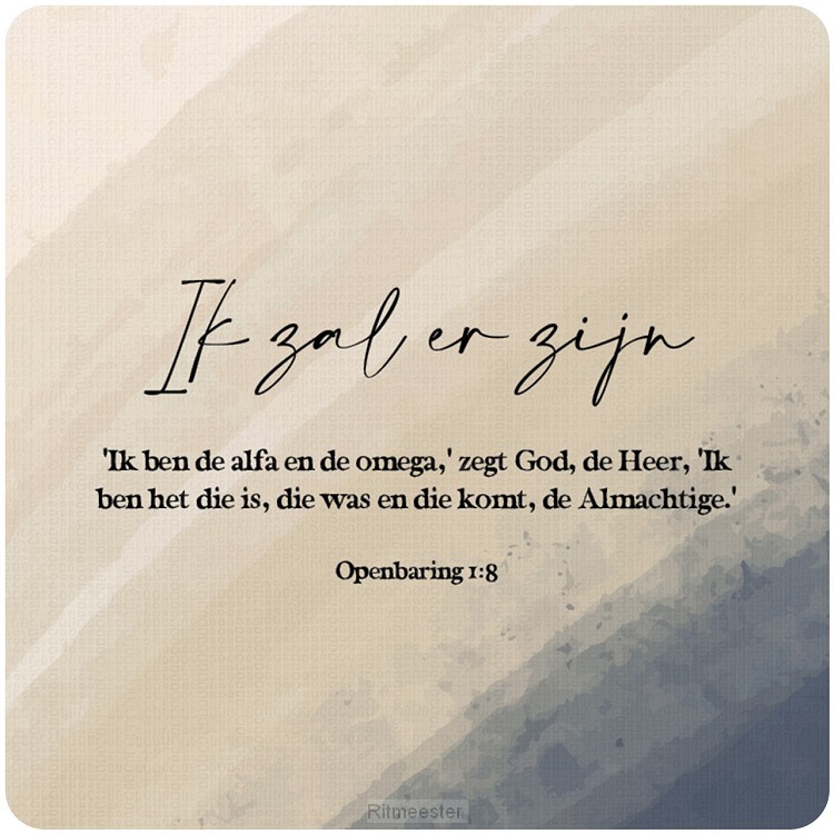 Cadeaubordje ik zal er zijn