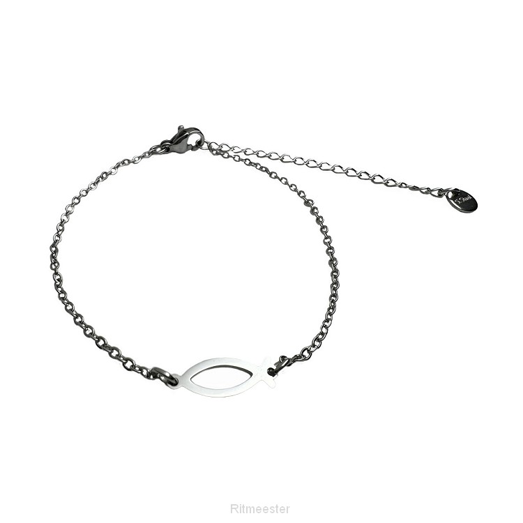 Armband ichtus visje zilver