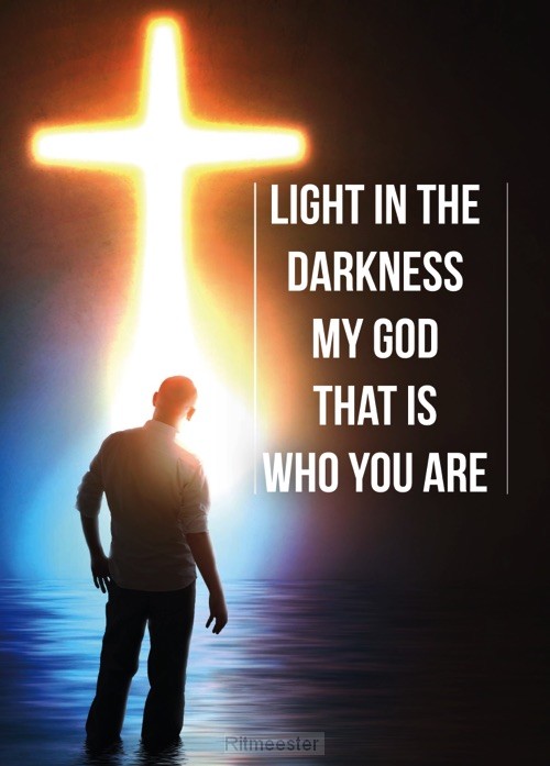 Poster a4 light in the darkness