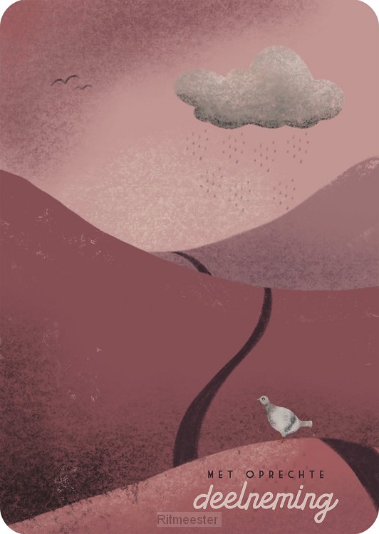 Kaart oprechte deelneming regen