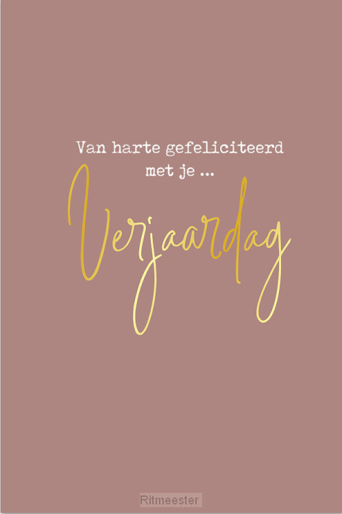 Kaart verjaardag