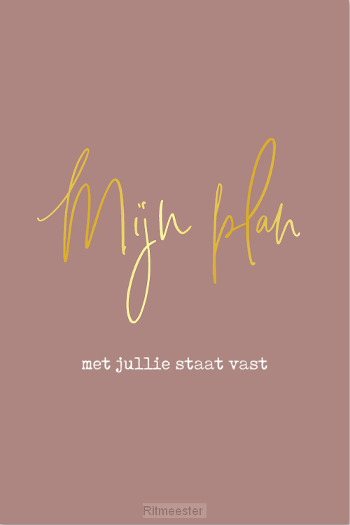 Kaart Mijn plan met jullie