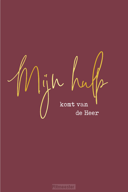 Kaart mijn Hulp komt van de Heer