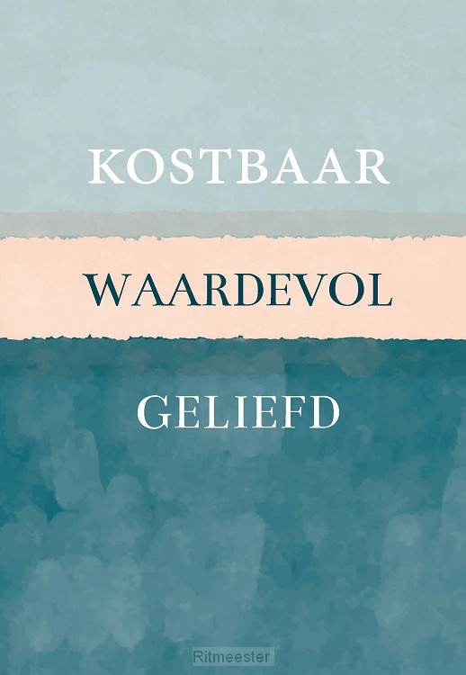 Wenskaart kostbaar waardvol geliefd