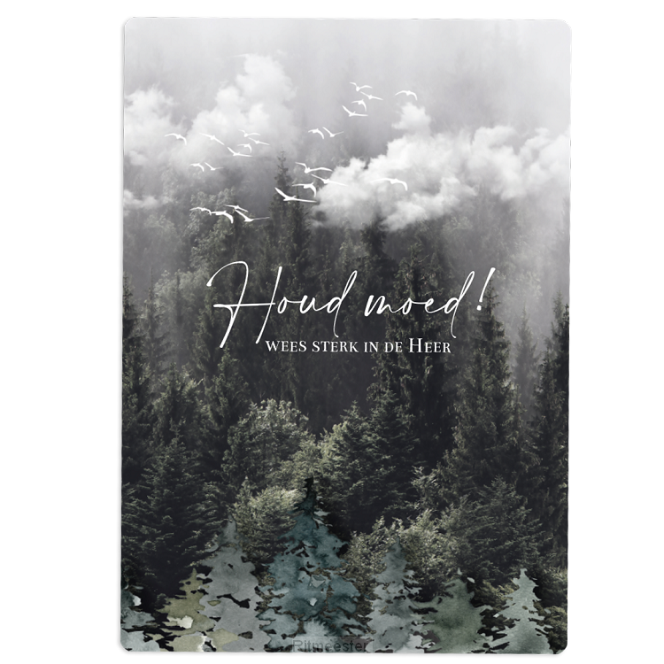 Cadeaubord houd moed