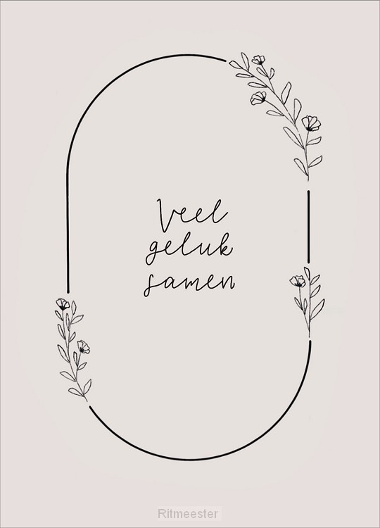 Kaart Veel geluk samen