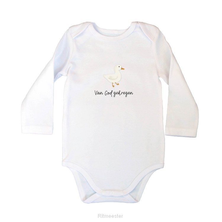 Rompertje 'Eendje' - ecru