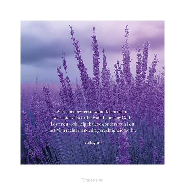 Kaart Lavendel Jesaja 41:10