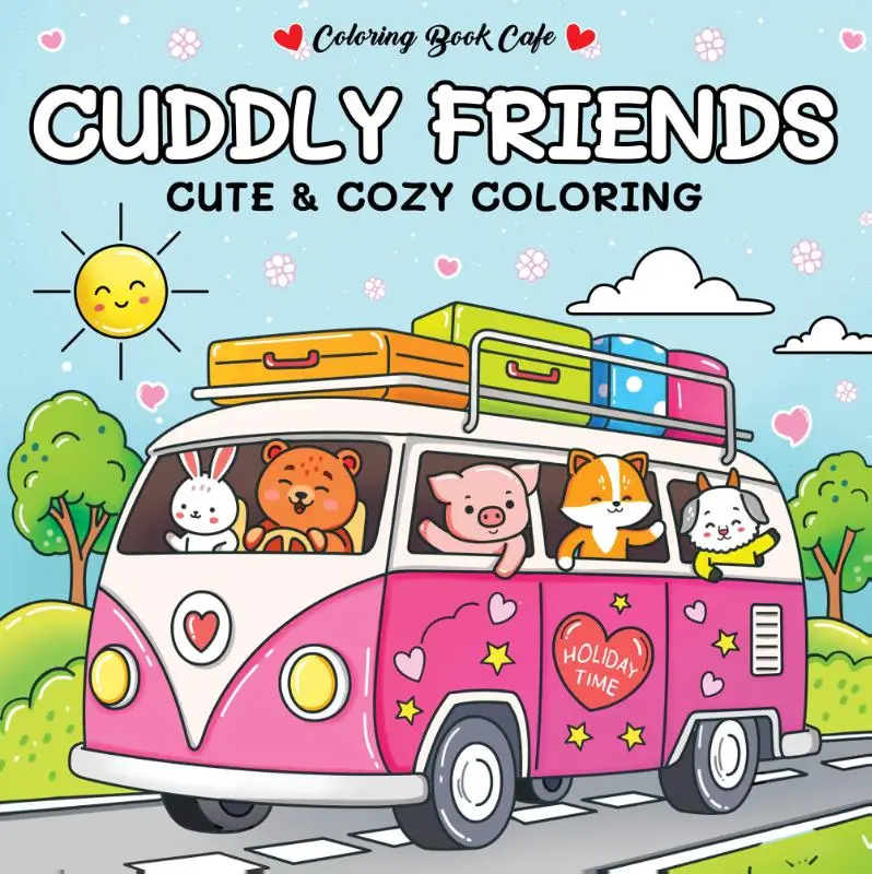 Cuddly friends - Coloring Book Cafe
