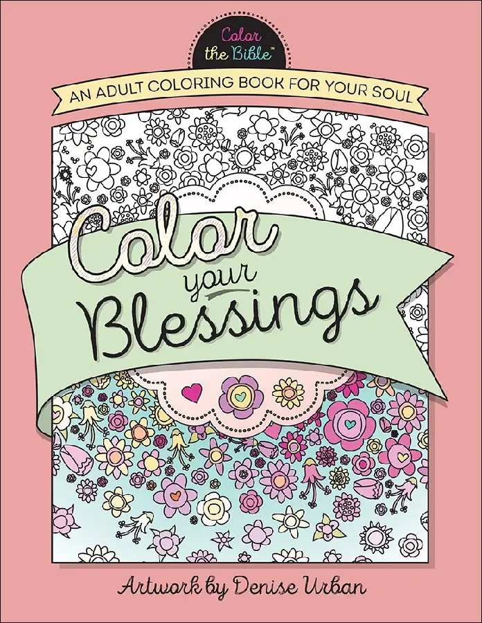 Color your blessings adult coloring book