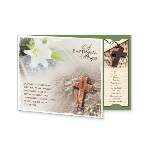 Baptism card a baptismal Prayer set3
