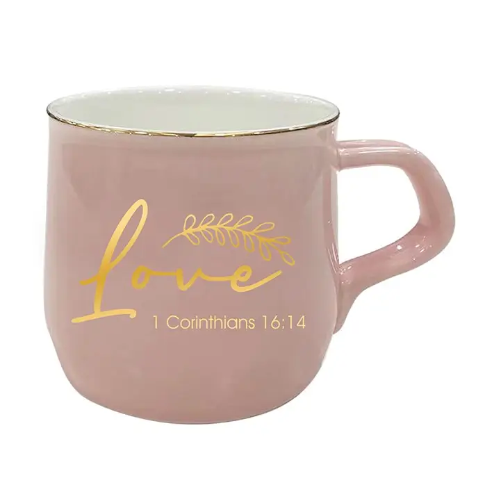 Mug Pink Love - 1 Cor 16:14