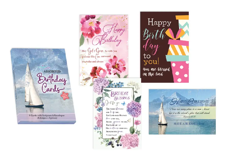 Boxed Cards Birthday Sailboat Front