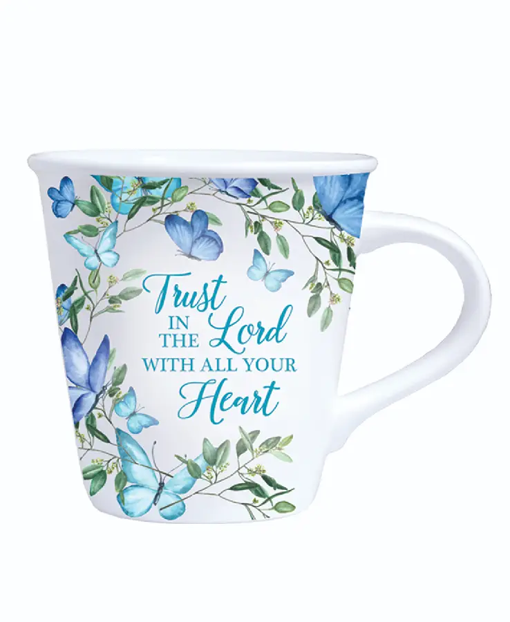 Mug 260ml floral Trust in the Lord