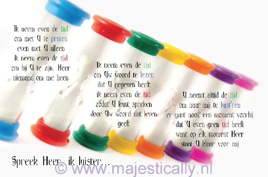 Kinderkaart ik neem even de tijd