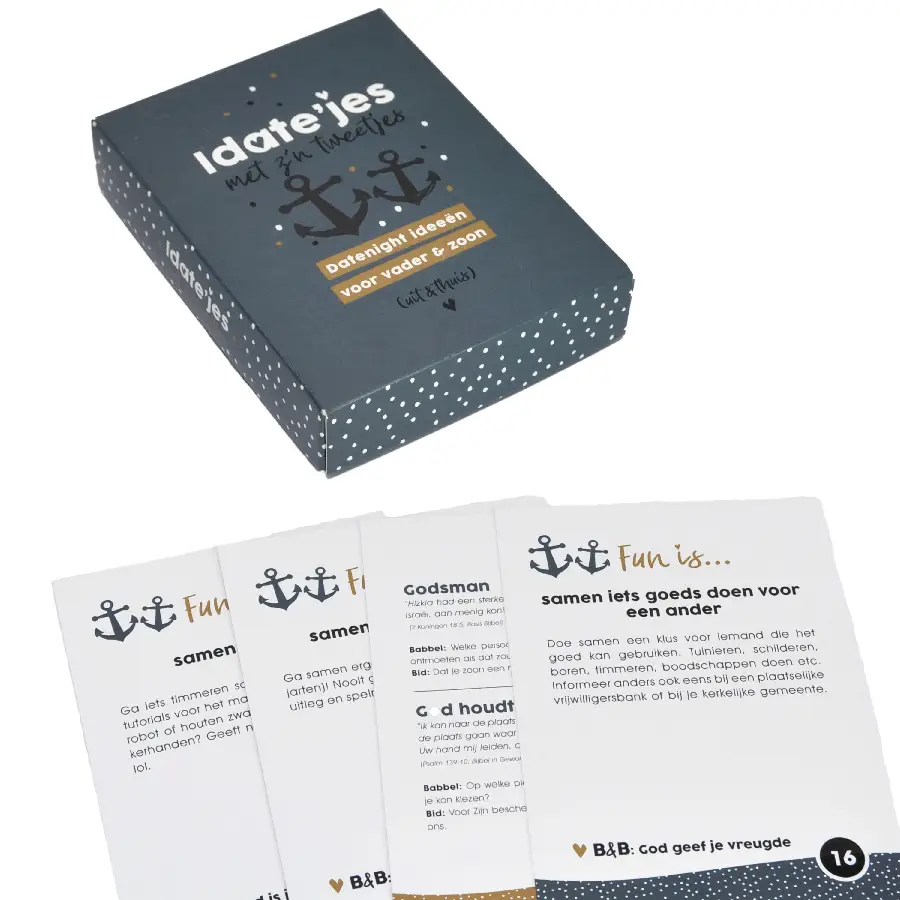 Idate?jes met z?n tweetjes voor vader en