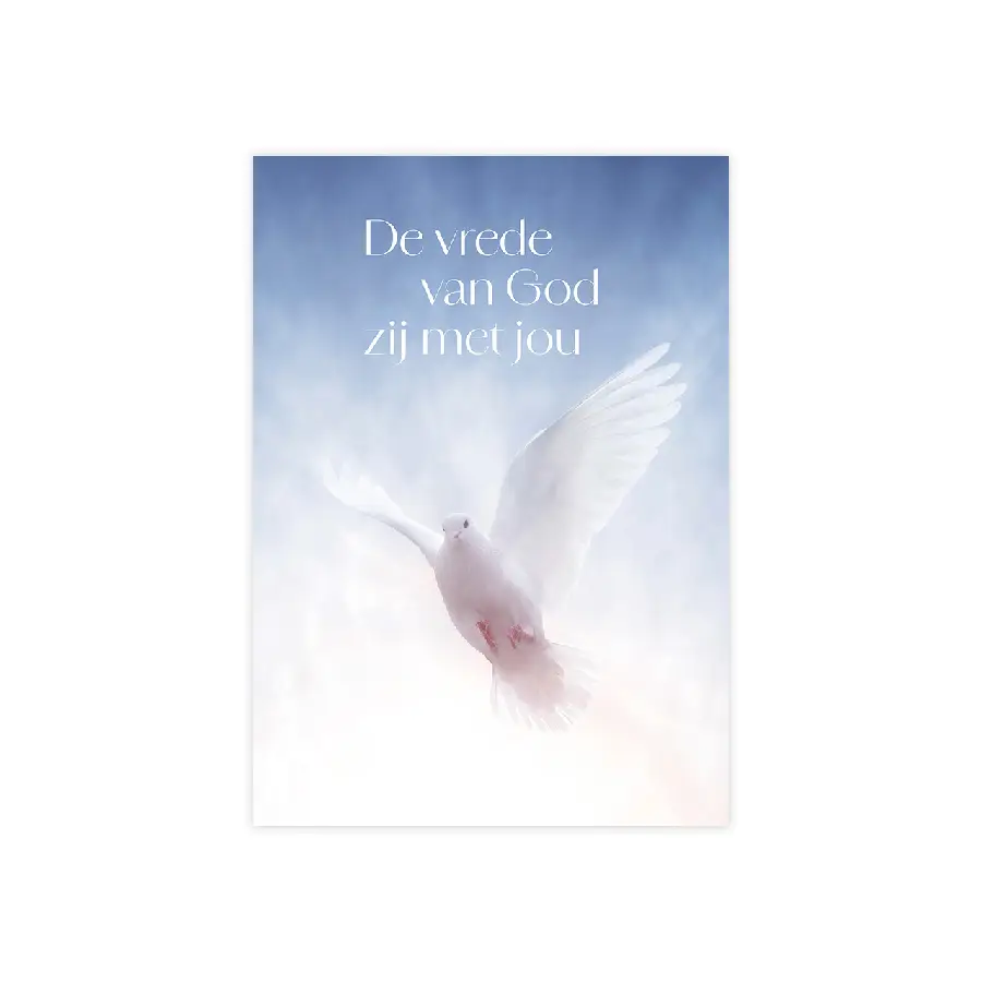 Voordeelkaart De vrede van God duif