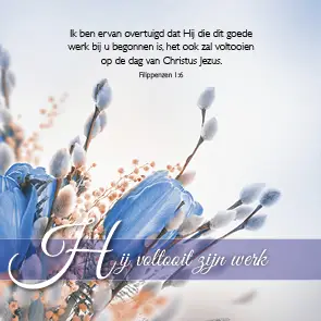 Kaart Hij voltooit zijn werk