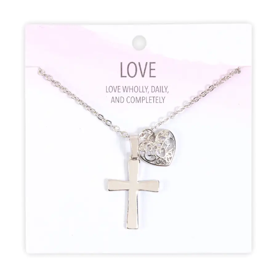 Necklace Cross/Love