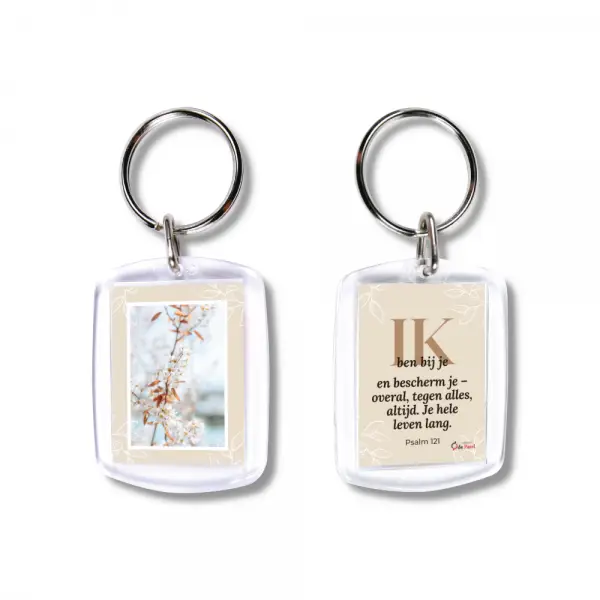 Sleutelhanger Ik ben bij je overal