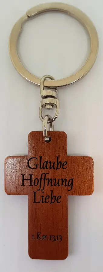 Sleutelhanger glaube hoffnung liebe