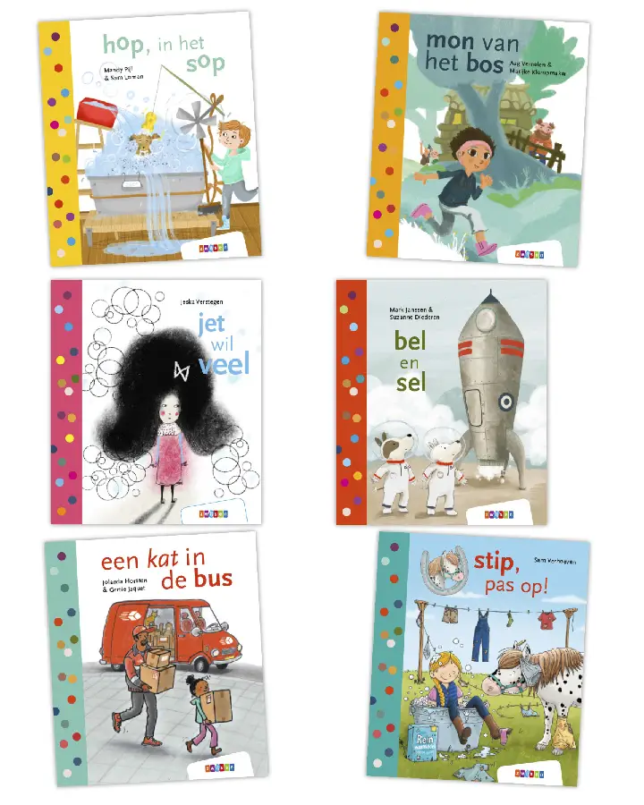 Pakket leren lezen AVI M3 2 (6 titels)