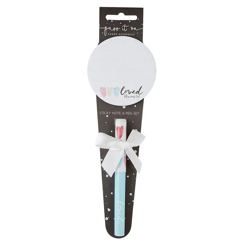 Pen with notepad loved