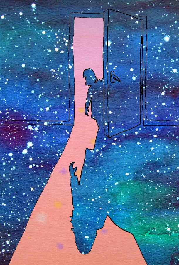 Kaart schaduw meisje - meisje