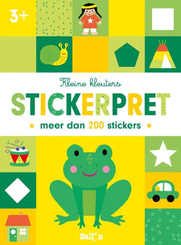 Stickerpret kikker  2+