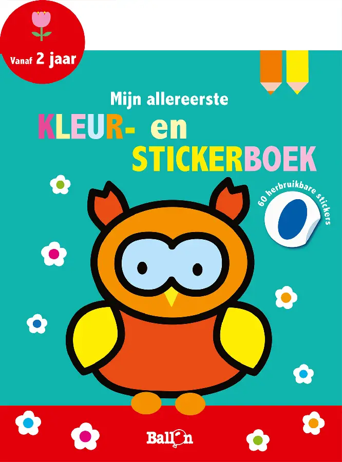 Kleur en stickerboek duiker 2+