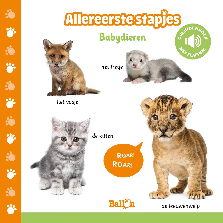 Allereerste stapjes babydieren
