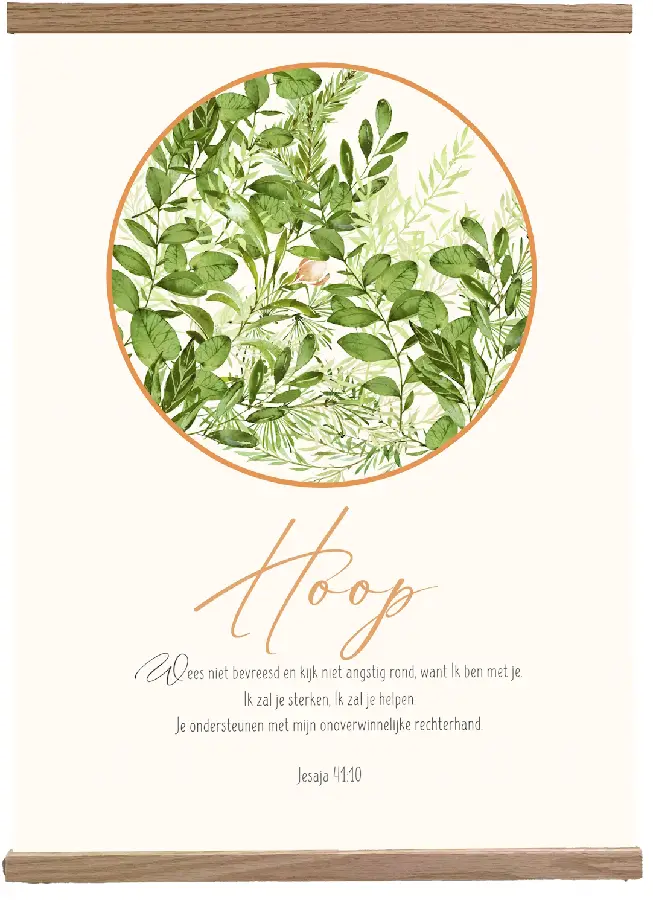 Poster Textiel A4 Hoop Frame