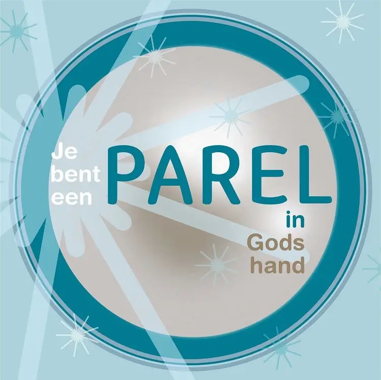 Wandbord je bent een parel in God 22x22c